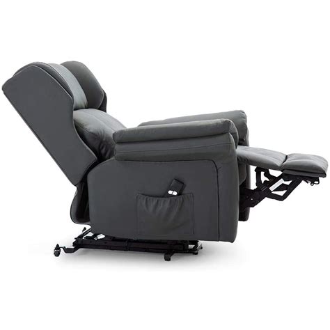 Oakford Electric Rise Recliner Bonded Leather Armchair Lounge Mobility Chair