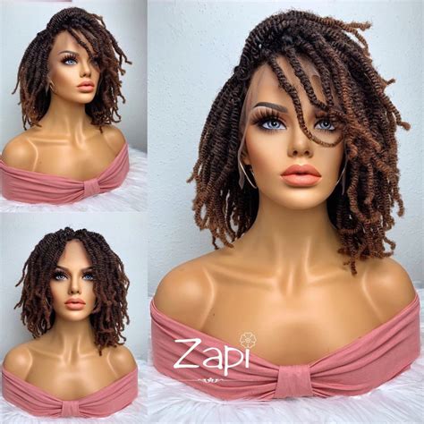 Nubian Kinky Twist Braided Wig Afro Twist Wig 4c Twist Wig Etsy