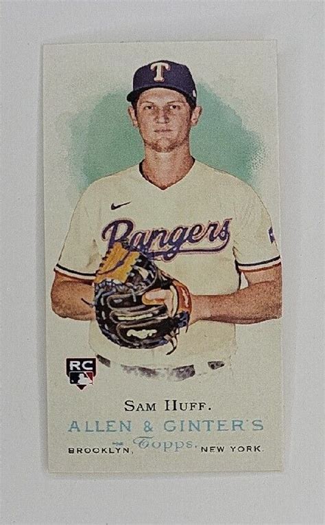 Topps Allen Ginter Mrd Sam Huff Mini Rookie Design Variation