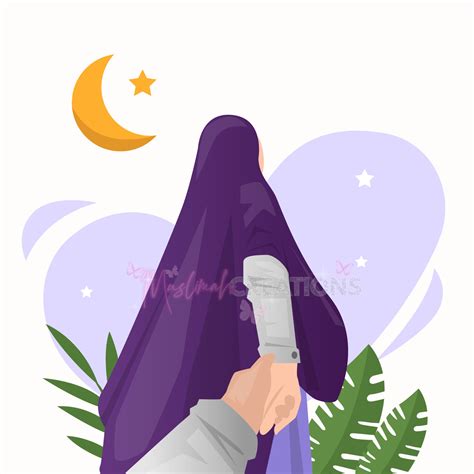 Hijabi Muslimah Illustration Cartoon Clipart Islam Muslim Hijabi