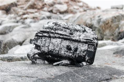 Photographers Camera Backpack Stock Image - Image of snow ...