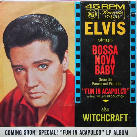 Elvis Presley With The Jordanaires Bossa Nova Baby 1963 Vinyl