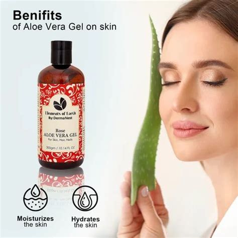 Dermanest Rose Aloe Vera Gel Packaging Size 300 Gm At Rs 279 Piece In