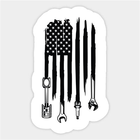 Mechanic Mechanic Flag Mechanic American Flag Wrench Wrench Flag