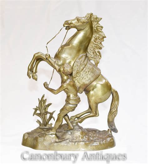 Antique Bronze Marley Horse Statue - Classical French