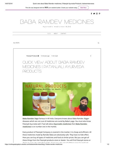 PPT - Quick view about Baba Ramdev medicines | Patanjali Ayurveda ...