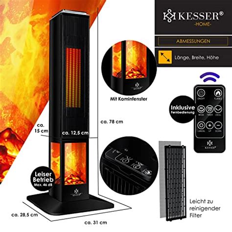 Kesser Toren Warmtestraler Staande Warmtestraler Infrarood Met