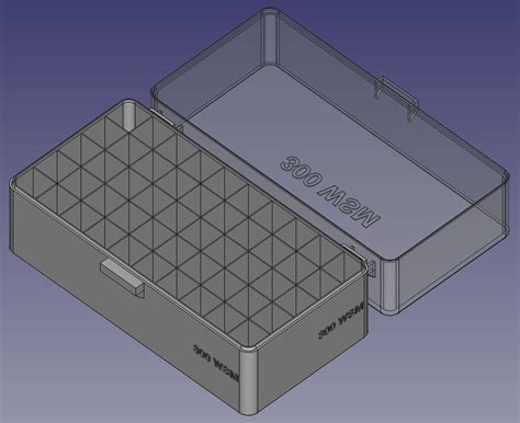 300 WSM Spring Latch Modular Ammo Box By Brass Ring Printables Store