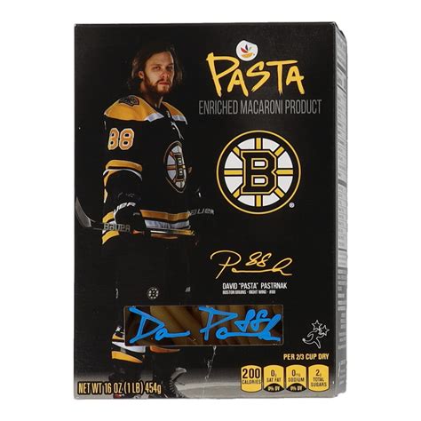 David Pastrnak Signed Bruins Pasta Box (Pastrnak) | Pristine Auction