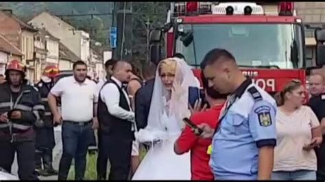 Cum s a întors la nuntă mirele care a făcut accident în drum spre