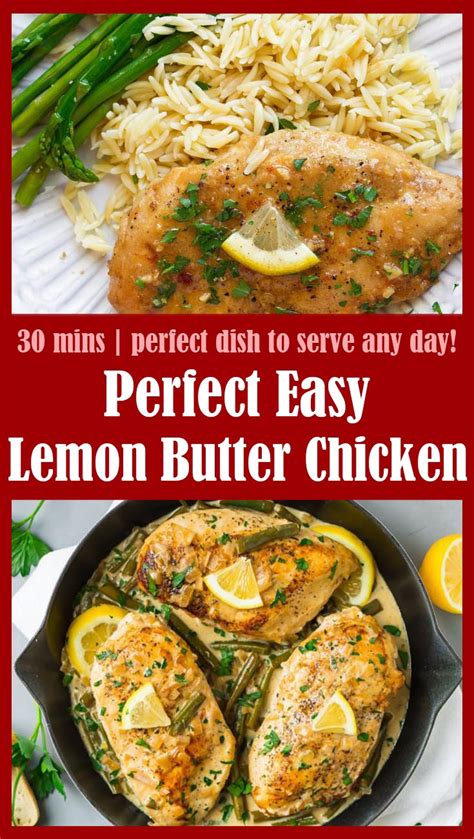 Perfect Easy Lemon Butter Chicken Tasty Food Recipes