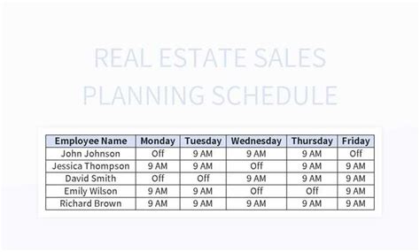 Creating An Effective Real Estate Sales Plan Timeline Excel Template