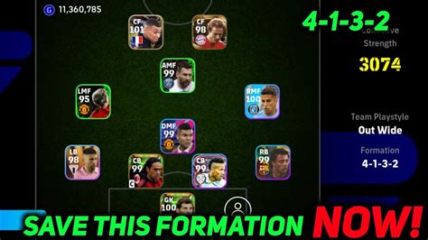 How To Get 4132 Formation In Efootball 2024 4132 Formation In Pes