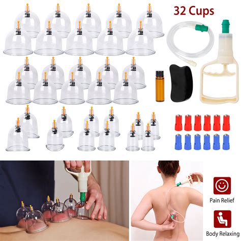 Cupping Therapy Set 32 Therapy Cups Cupping Set With Pump