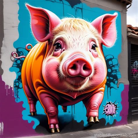 Pig In Earthquake Hyper Realistic Art Stable Diffusion Online