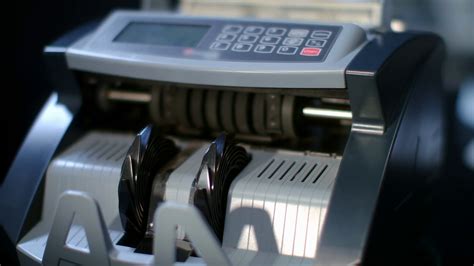 Modern Currency Counting Machine Counting Stock Footage Sbv 323942462