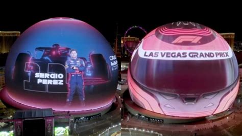 La Esfera de Las Vegas se convierte en un casco de Fórmula 1