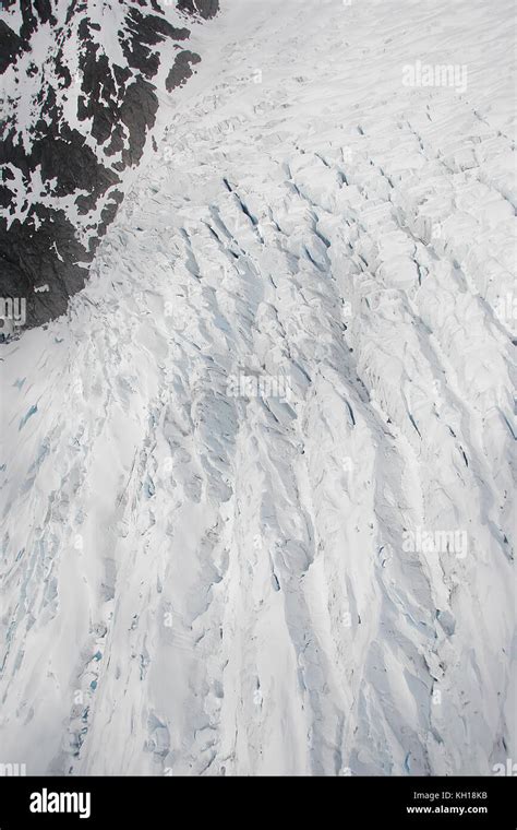 Aerial of Mendenhall Glacier, Alaska Stock Photo - Alamy