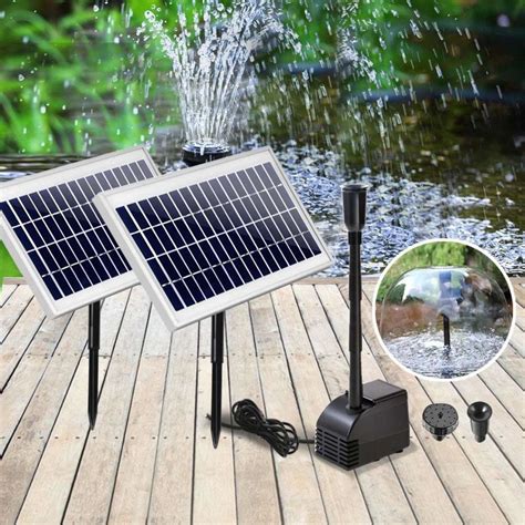 Gardeon Solar Pond Pump Water Fountain Filter Kit Outdoor Submersible Panel | Woolworths