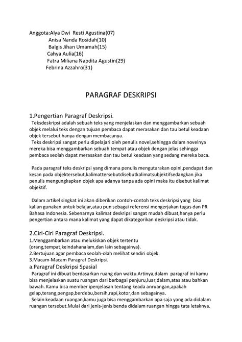 Arti Paragraf Deskripsi – Brain