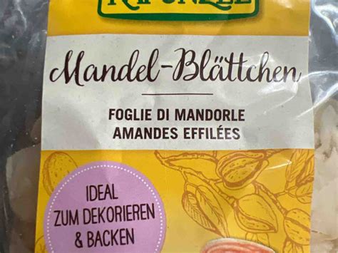 Rapunzel Mandel Blättchen Kalorien Neue Produkte Fddb