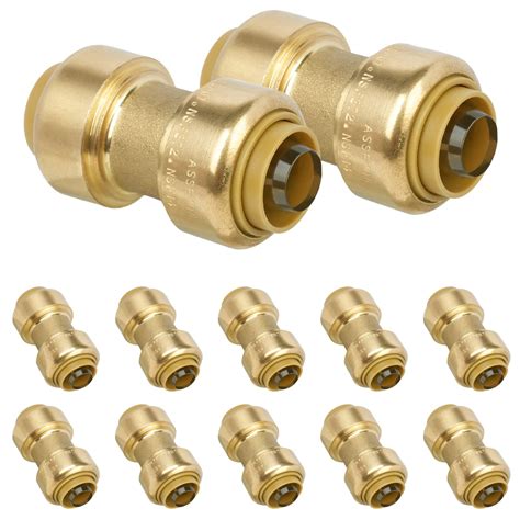 Snapklik JUWO 12 Pack 1 2 Pushfit Straing Coupling Pex Fitting