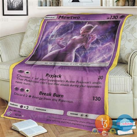 Mewtwo And Mew Gx Blanket Hot Sale