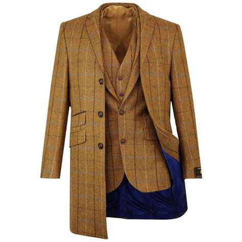 Mod Four Colour Gold Matching Coat Blazer And Waistcoat