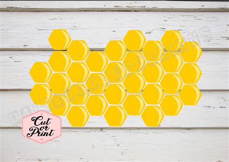 Honeycomb Svg Honey Bee Svg Bee Dxf Bee Hive Cricut File Etsy Bee