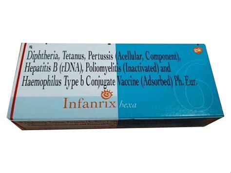 Infanrix Hexa Vaccine 1 Ml Prescription At Rs 2800 Box In Chennai