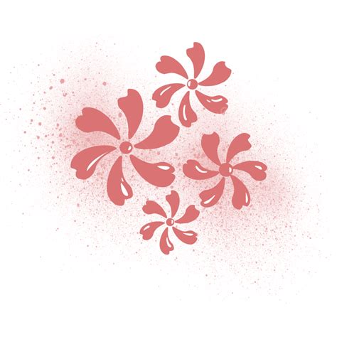 Flor De Cerezo Rosa Pintada A Mano De Dibujos Animados Png Dibujos