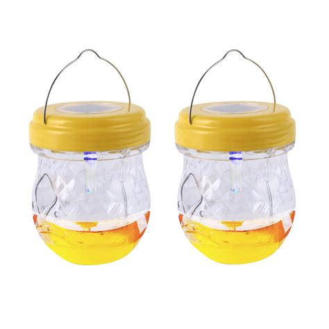 Utoimkio Clearance Pack Solar Wasp Traps Outdoor Hanging Yellow