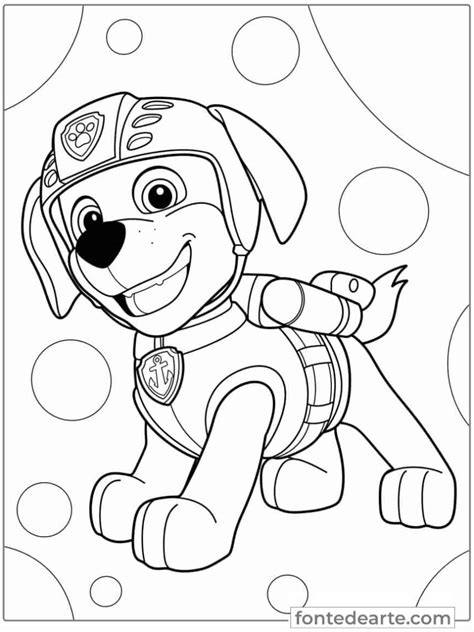 Desenho Patrulha Canina Para Colorir E Imprimir - 7
