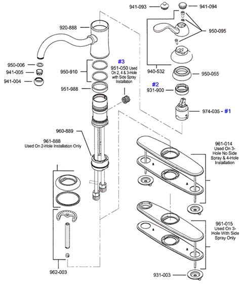 Kitchen Faucet Parts Diagram