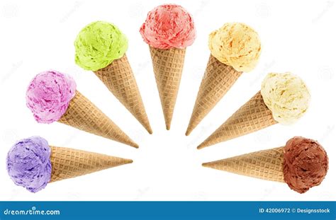 Ice Cream Cones Stock Photo | CartoonDealer.com #42006972