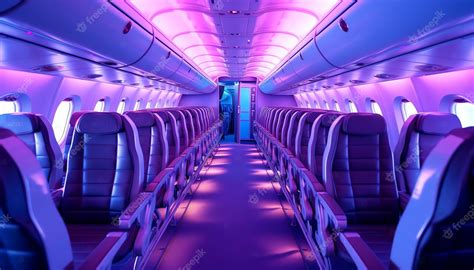 Premium AI Image | Airplane cabin interior design