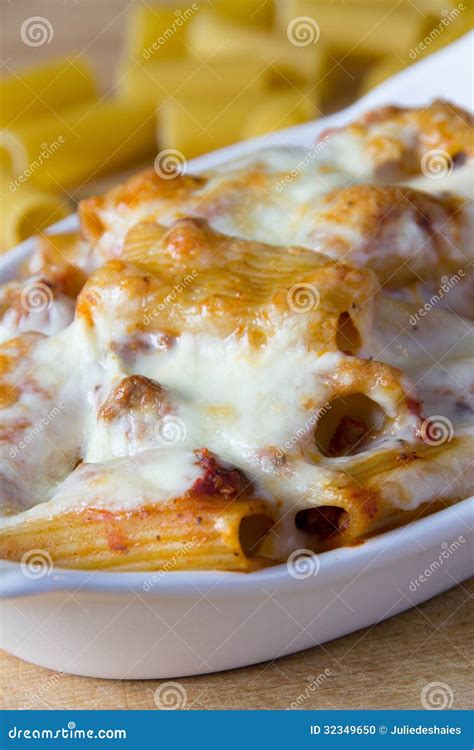 Rigatoni Gratin Stock Photo Image Of Grated Color Pasta