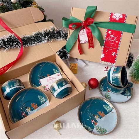 Jual Christmas Hampers Tea Set Hampers Cangkir Set Natal Parsel