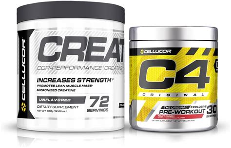 Cellucor C4 Original Pre Workout Powder Creatine Bundle Health And Personal Care