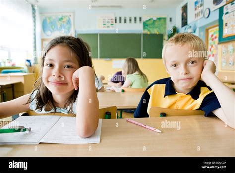 Children Studying At School Stock Photo Alamy