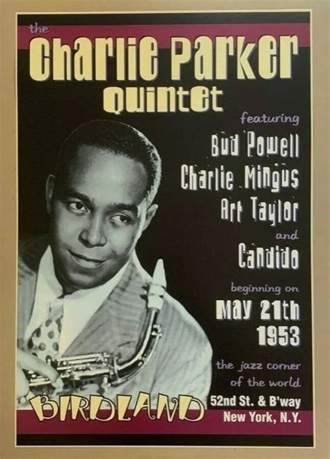 Starting On This Date In 1953 The Charlie Parker Quintet Was Booked