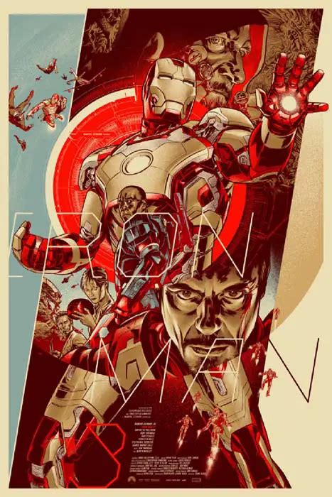 Pósters de Mondo para Iron Man 3