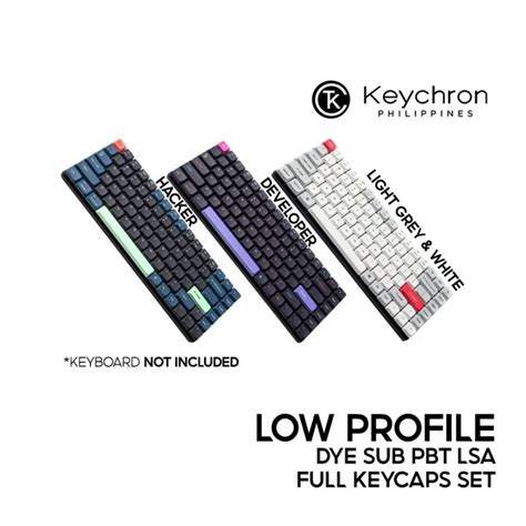 Keychron Low Profile Dye Sub Pbt Lsa Full Set Keycap Set Lazada Ph