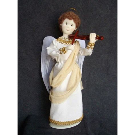 Ангел со скрипкой. Интерьерная текстильная кукла Fabric doll. Art doll ...