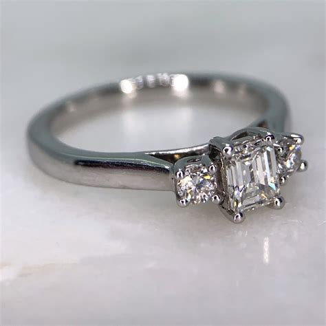 White Diamond Trilogy Ring Chique To Antique Jewellery