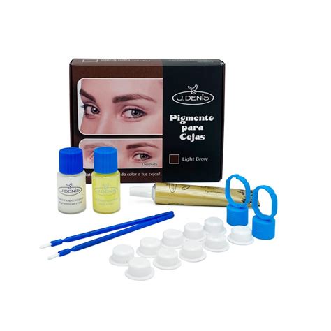 Kit Pigmento Para Cejas Light Brown J Denis