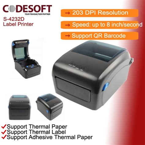 Codesoft Direct Thermal Label Printer S D Dpi Gprinter