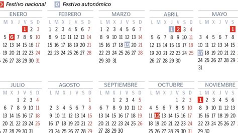 Calendario Laboral Para El 2021