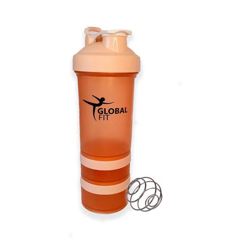 Coqueteleira Academia 600ml Laranja Mola Shopee Brasil