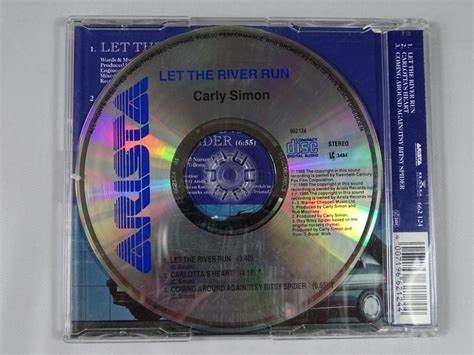 Carly Simon Let The River Run Cd Single Top Hat Records